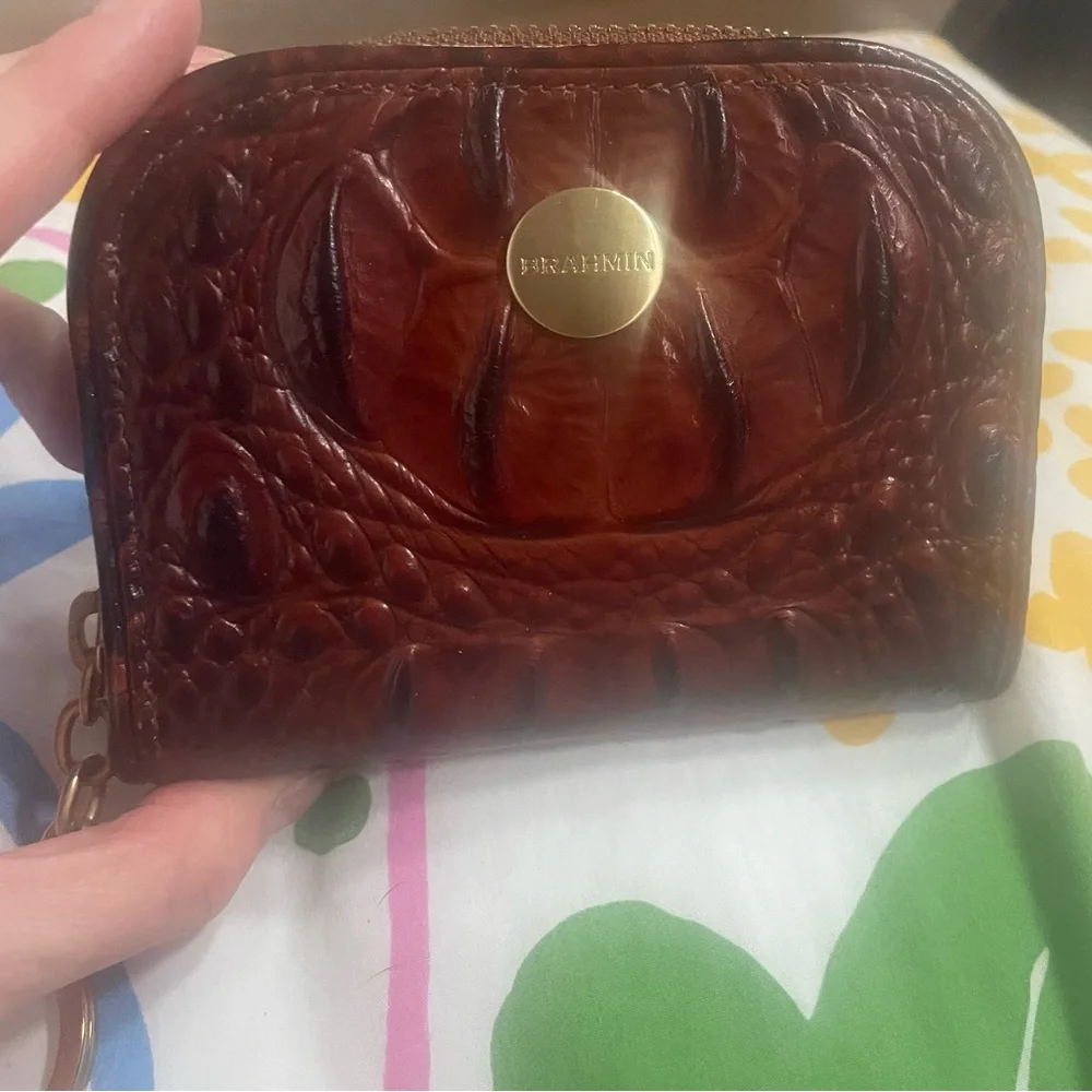 Brahmin Pecan Melbourne Wallet Coin Purse 👛 - Picture 2 of 12